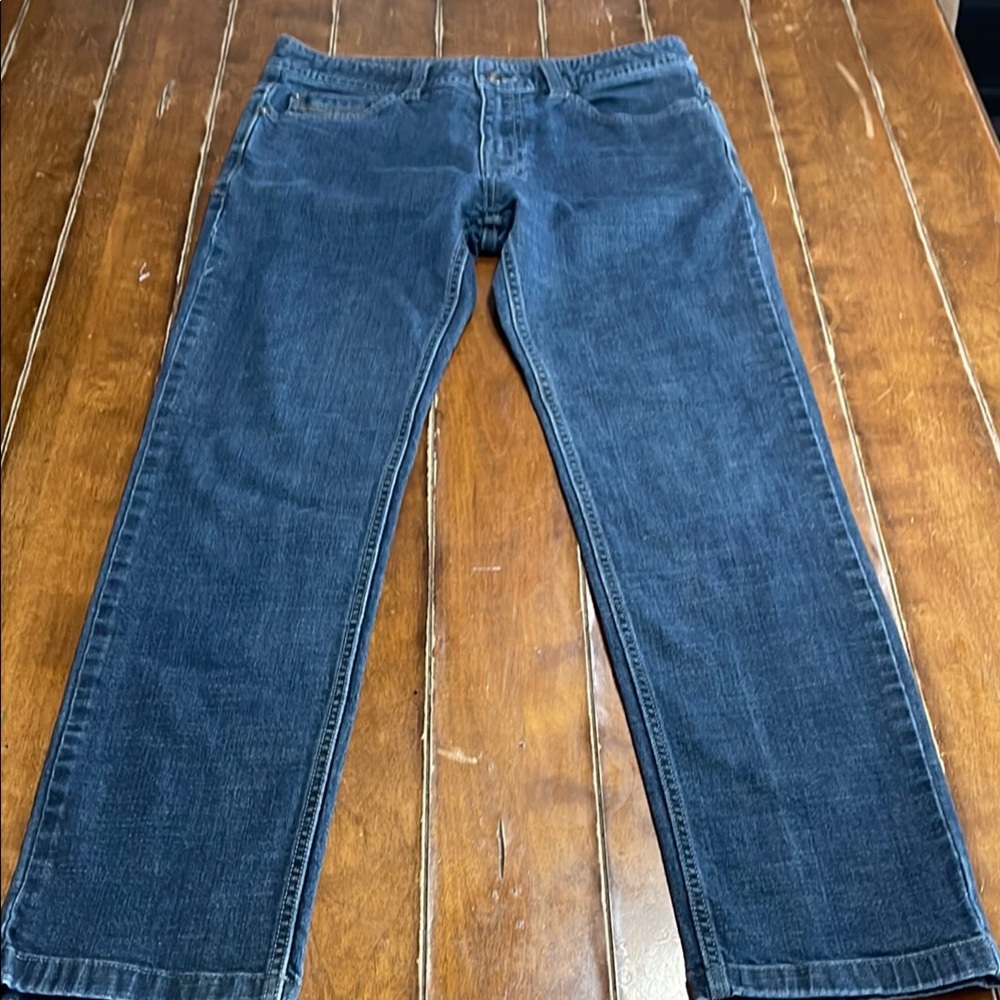 Prana Blue Straight Jeans Classic Denim Style